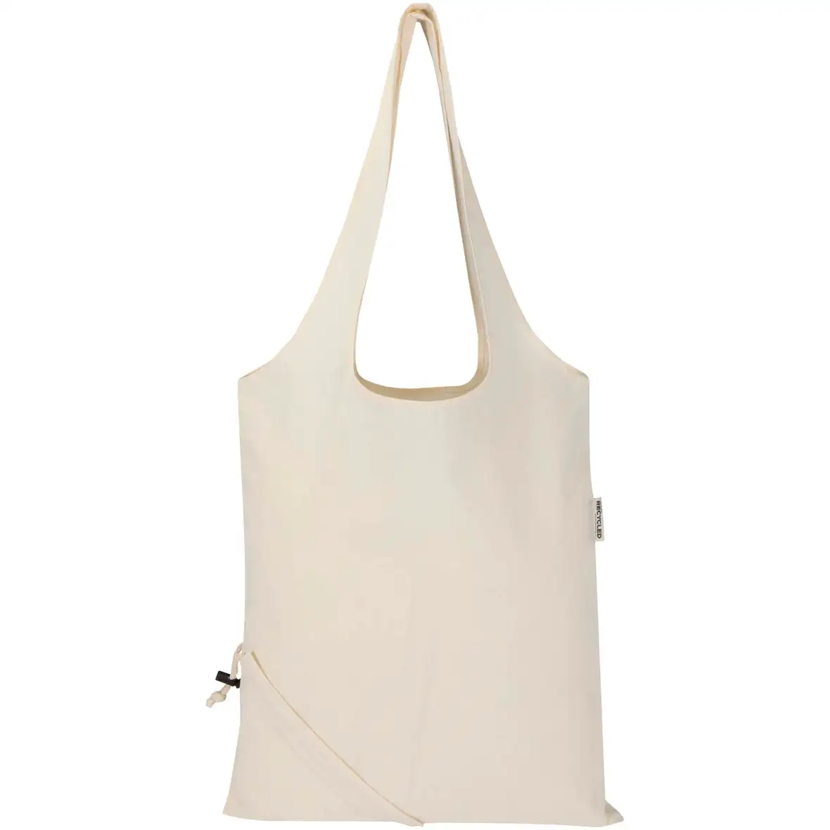140 g/m², GRS-zertifizierte, faltbare Baumwoll Tragetasche, 7 l – Ansicht 8