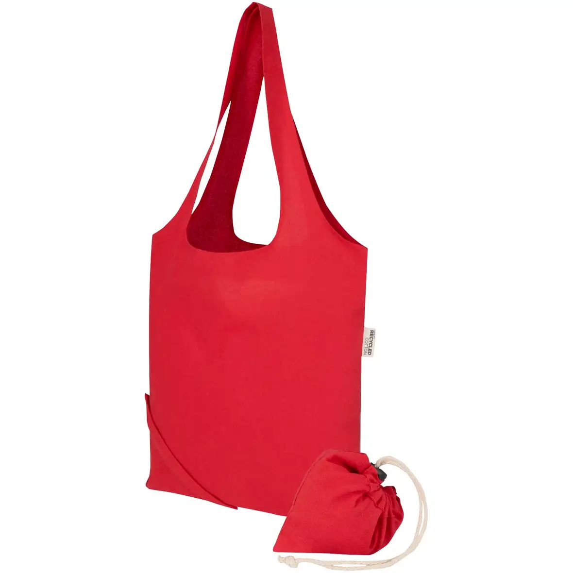 140 g/m², GRS-zertifizierte, faltbare Baumwoll Tragetasche, 7 l – Ansicht 13