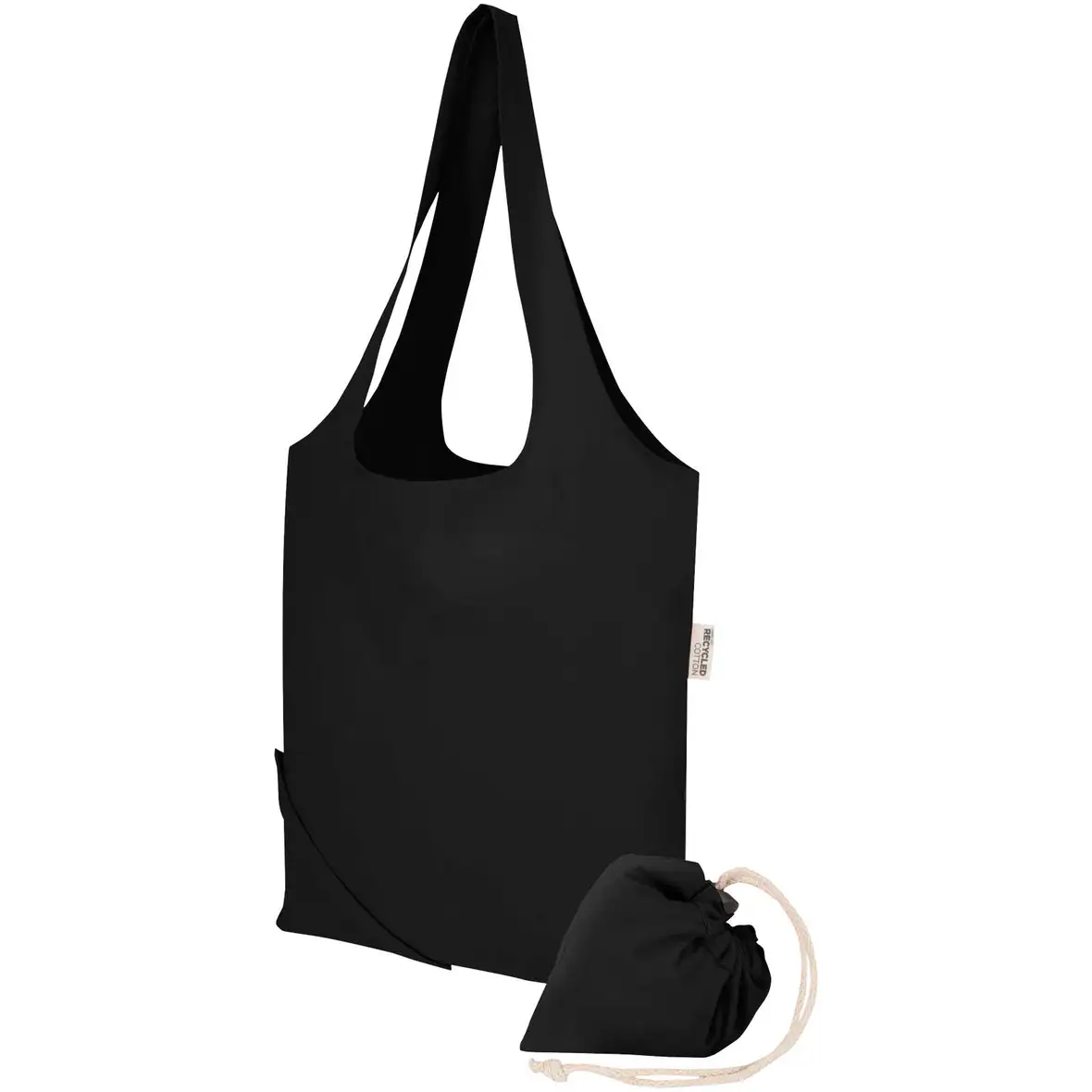 140 g/m², GRS-zertifizierte, faltbare Baumwoll Tragetasche, 7 l – Ansicht 31