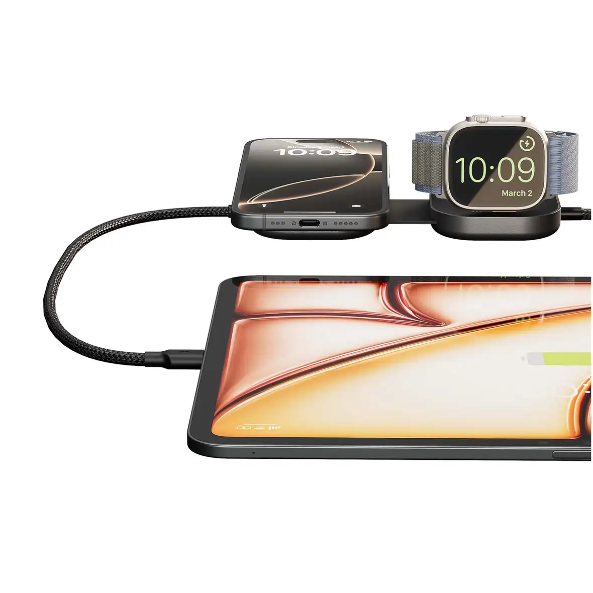 Zens Pro 3 140 W, USB-C, 3 in 1 Ladekabel – Ansicht 8