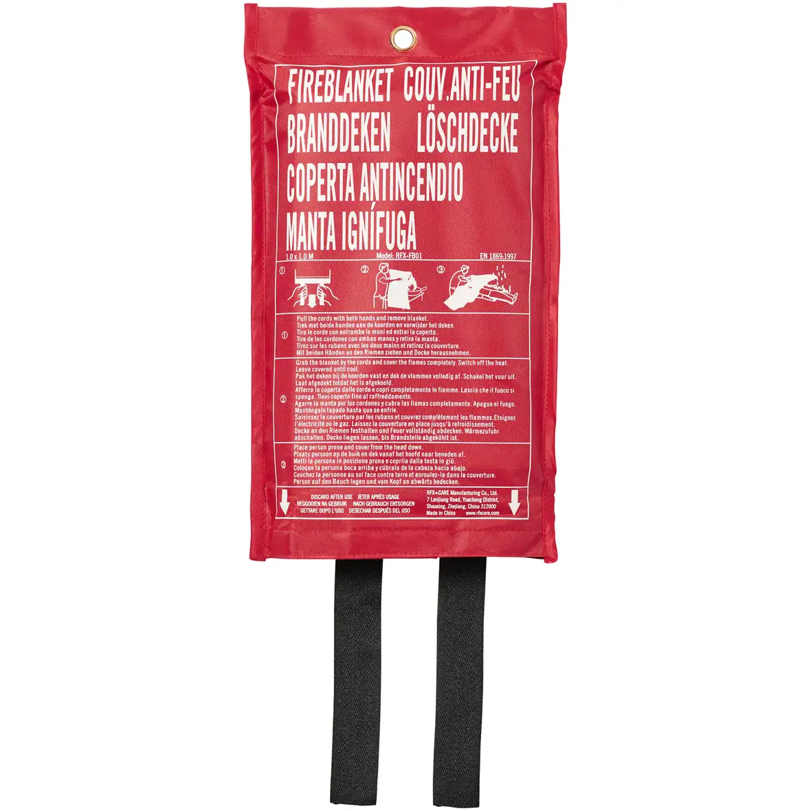 Notfall-Feuerlöschdecke – Ansicht 2