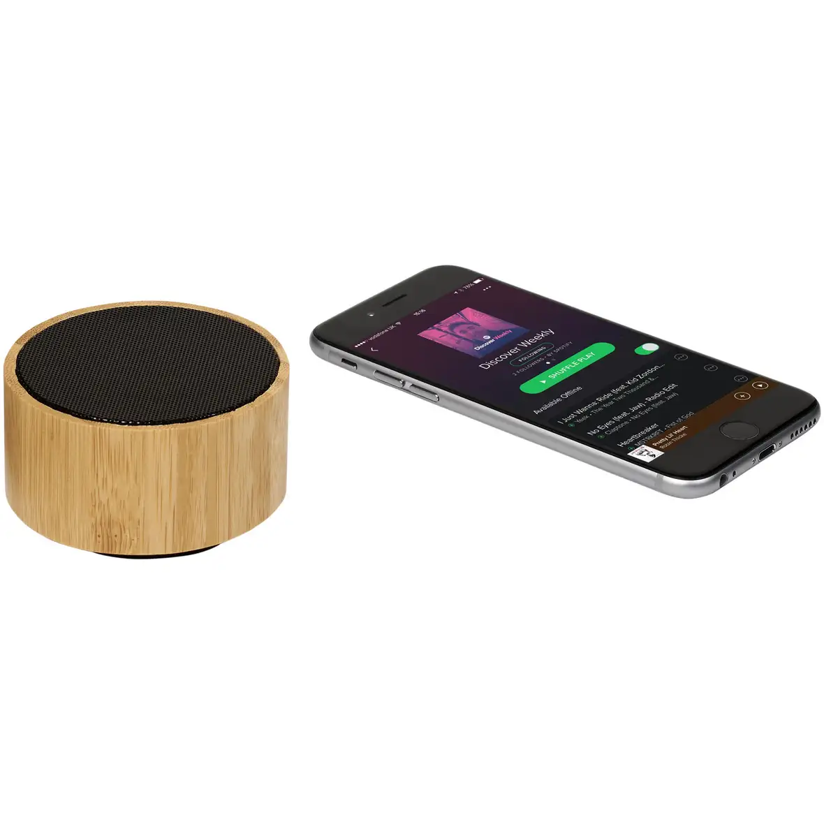 Bluetooth® Lautsprecher aus Bambus – Ansicht 3