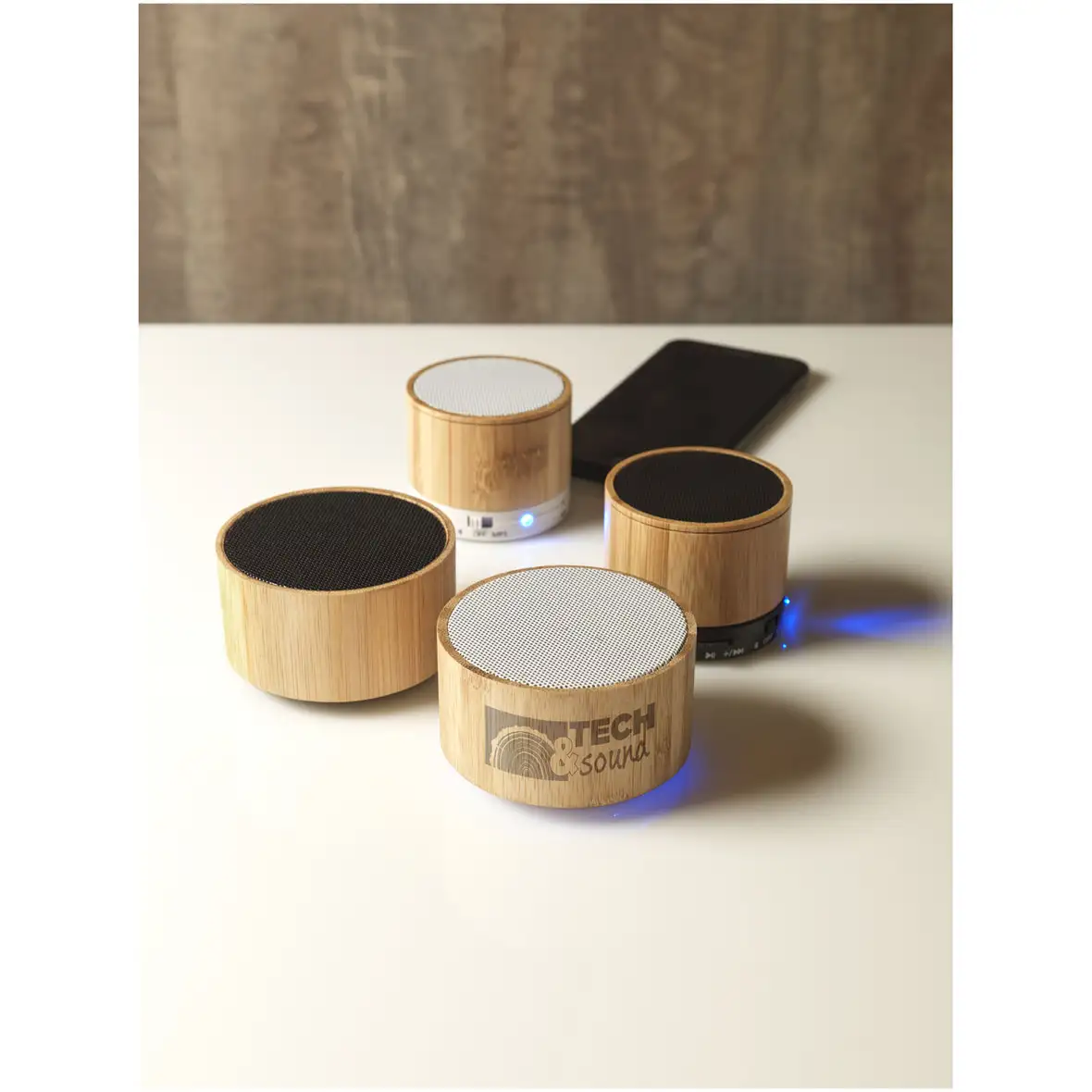 Bluetooth® Lautsprecher aus Bambus – Ansicht 4