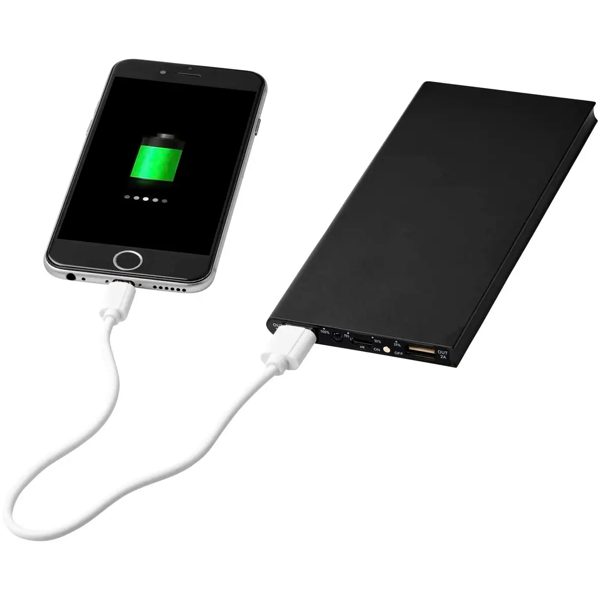 8000 mAh Aluminium-Powerbank – Ansicht 4