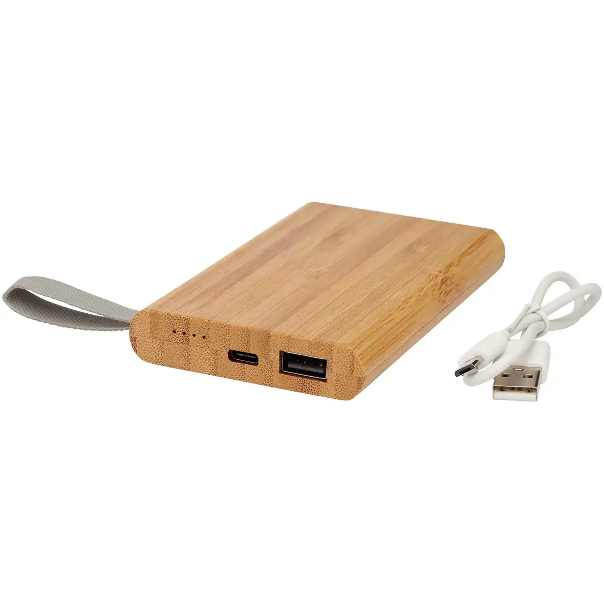 5000 mAh Powerbank aus Bambus – Ansicht 5