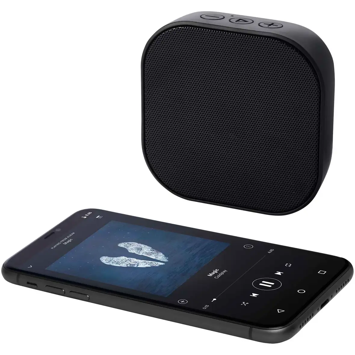 2.0 3 W Mini-Bluetooth®-Lautsprecher aus recyceltem RCS Kunststoff – Ansicht 4