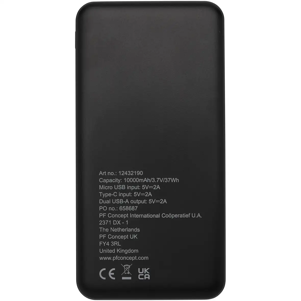 10.000 mAh Powerbank aus recyceltem Kunststoff – Ansicht 3