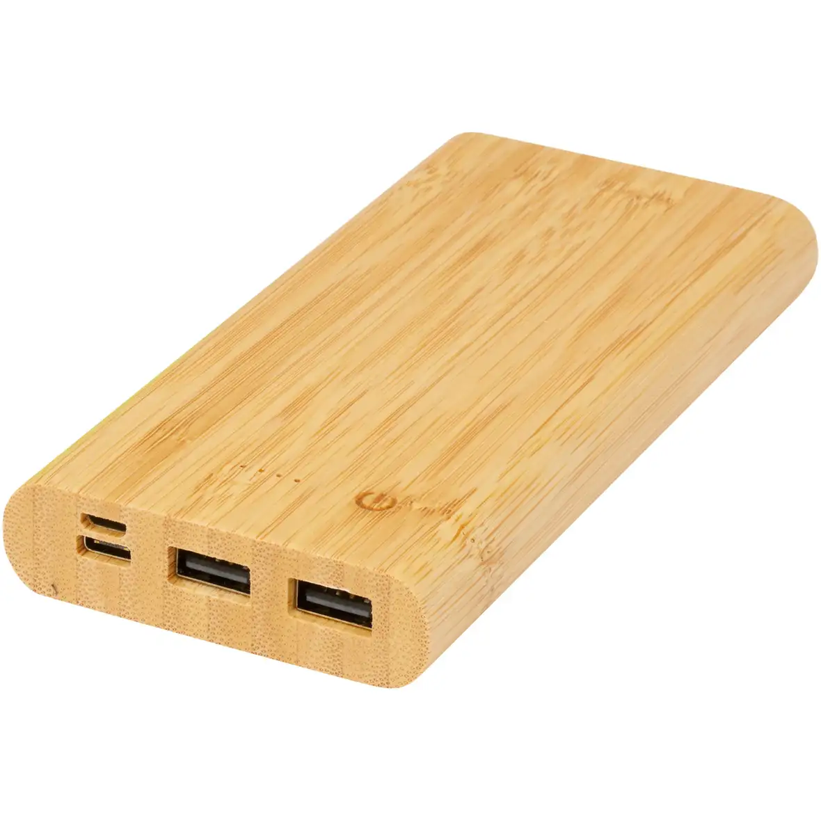10.000 mAh Powerbank aus Bambus – Ansicht 1