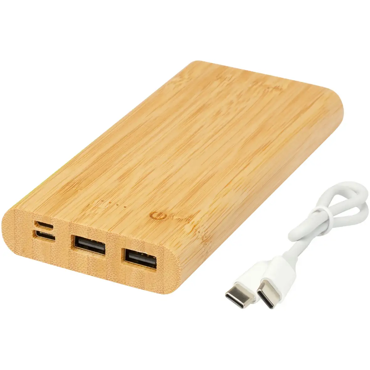 10.000 mAh Powerbank aus Bambus – Ansicht 5