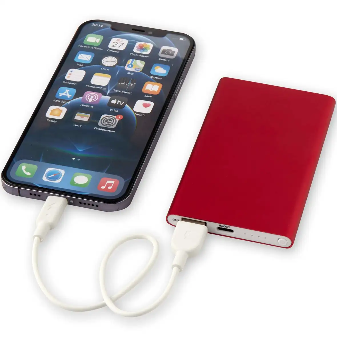 4000 mAh Type-C Powerbank aus recyceltem Aluminium – Ansicht 5