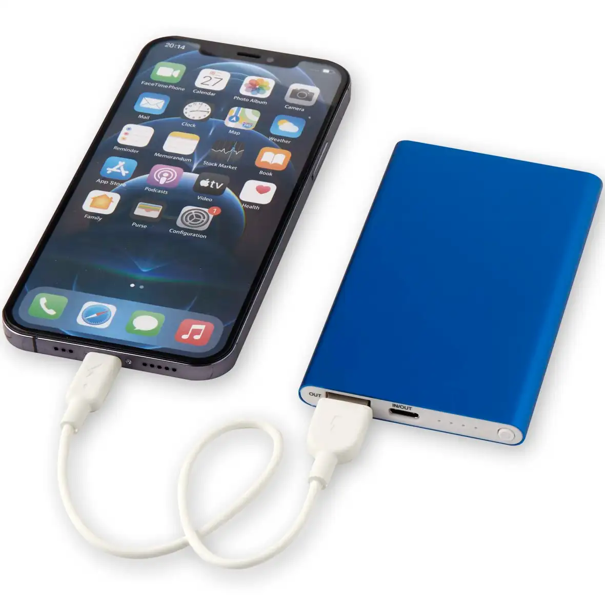 4000 mAh Type-C Powerbank aus recyceltem Aluminium – Ansicht 11