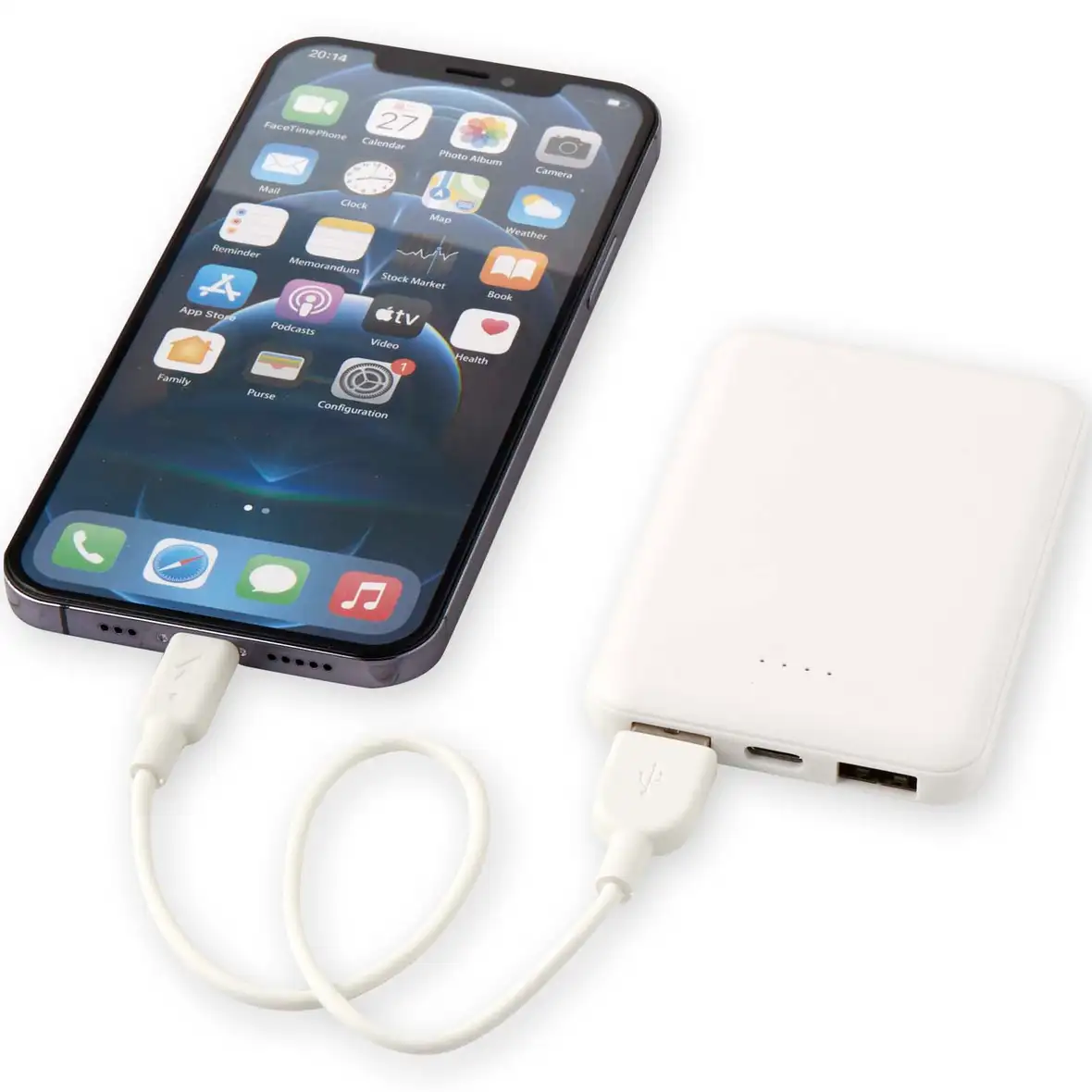 5000 mAh Typ-C Powerbank aus recyceltem Kunststoff – Ansicht 5