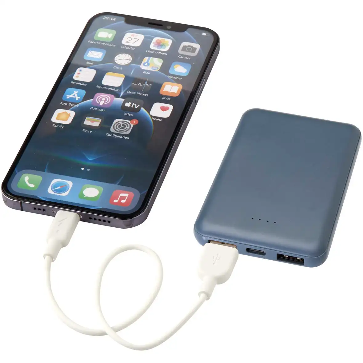 5000 mAh Typ-C Powerbank aus recyceltem Kunststoff – Ansicht 11