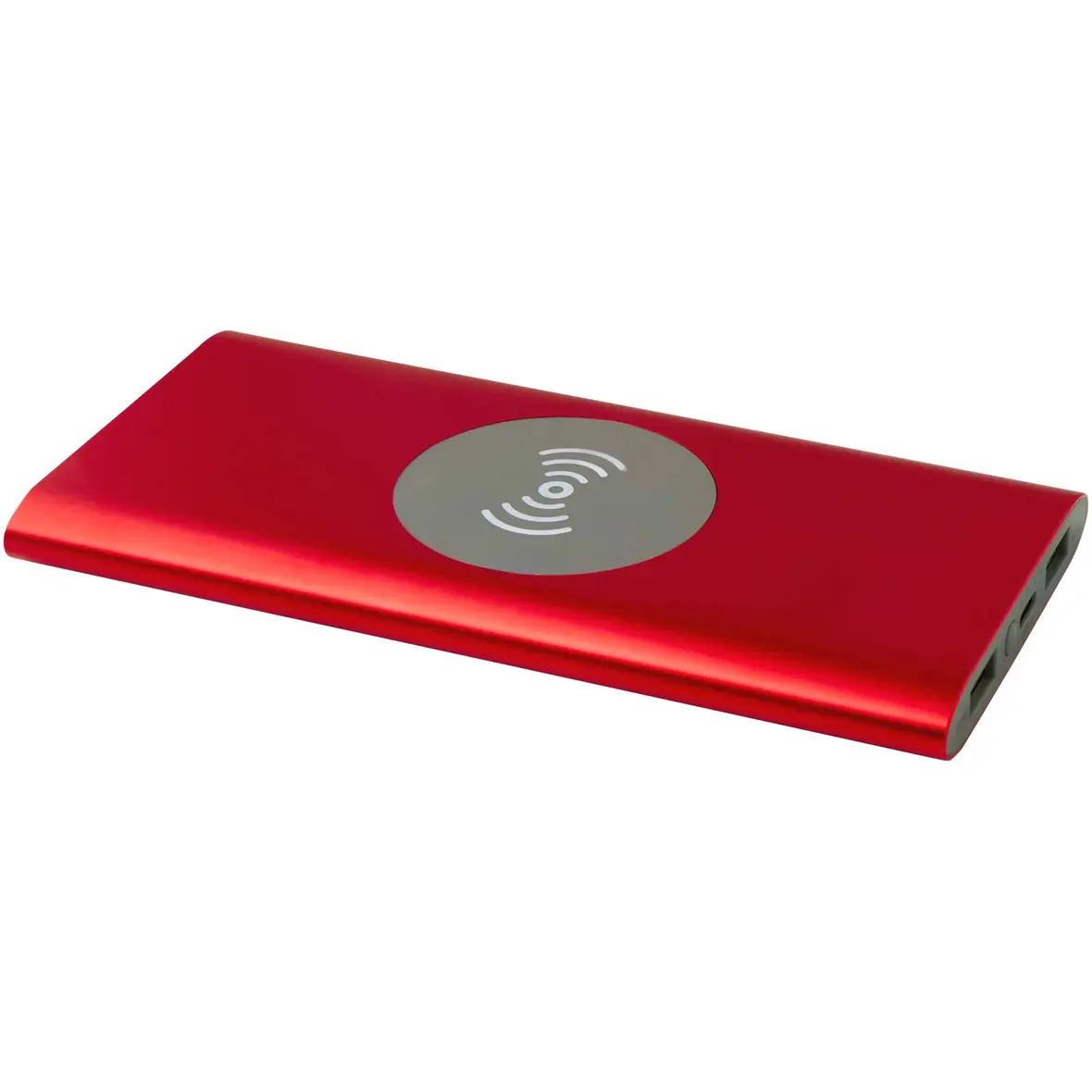 8000 mAh Typ-C kabellose Powerbank aus recyceltem Aluminium – Werbeartikel mit Logo bedrucken