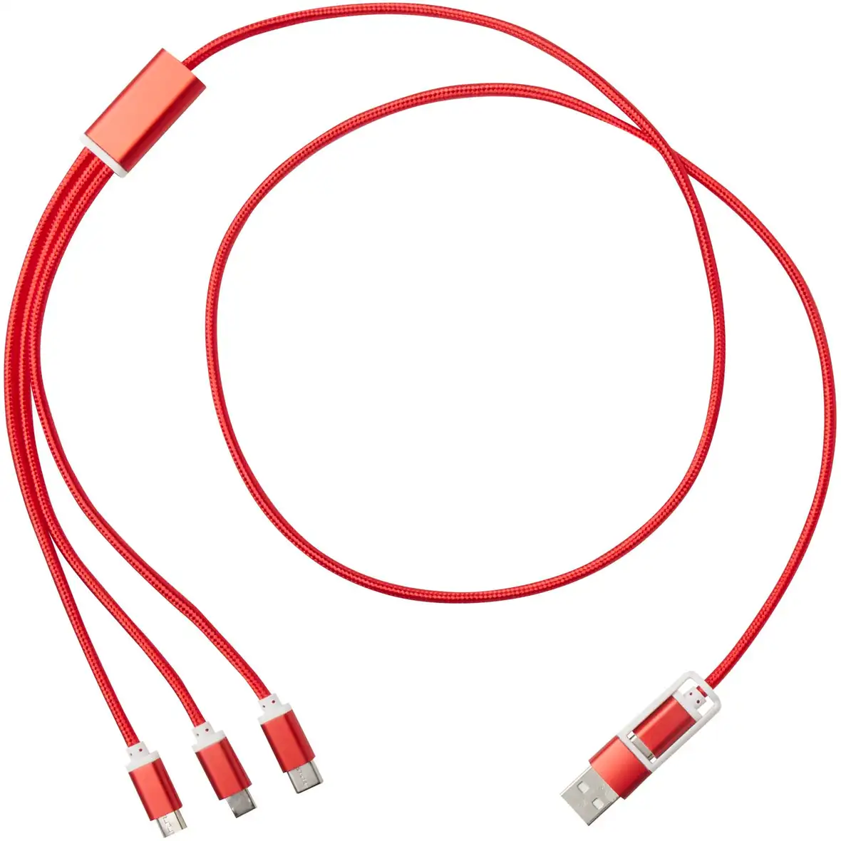 5-in-1 Ladekabel aus recyceltem Aluminium – Ansicht 2