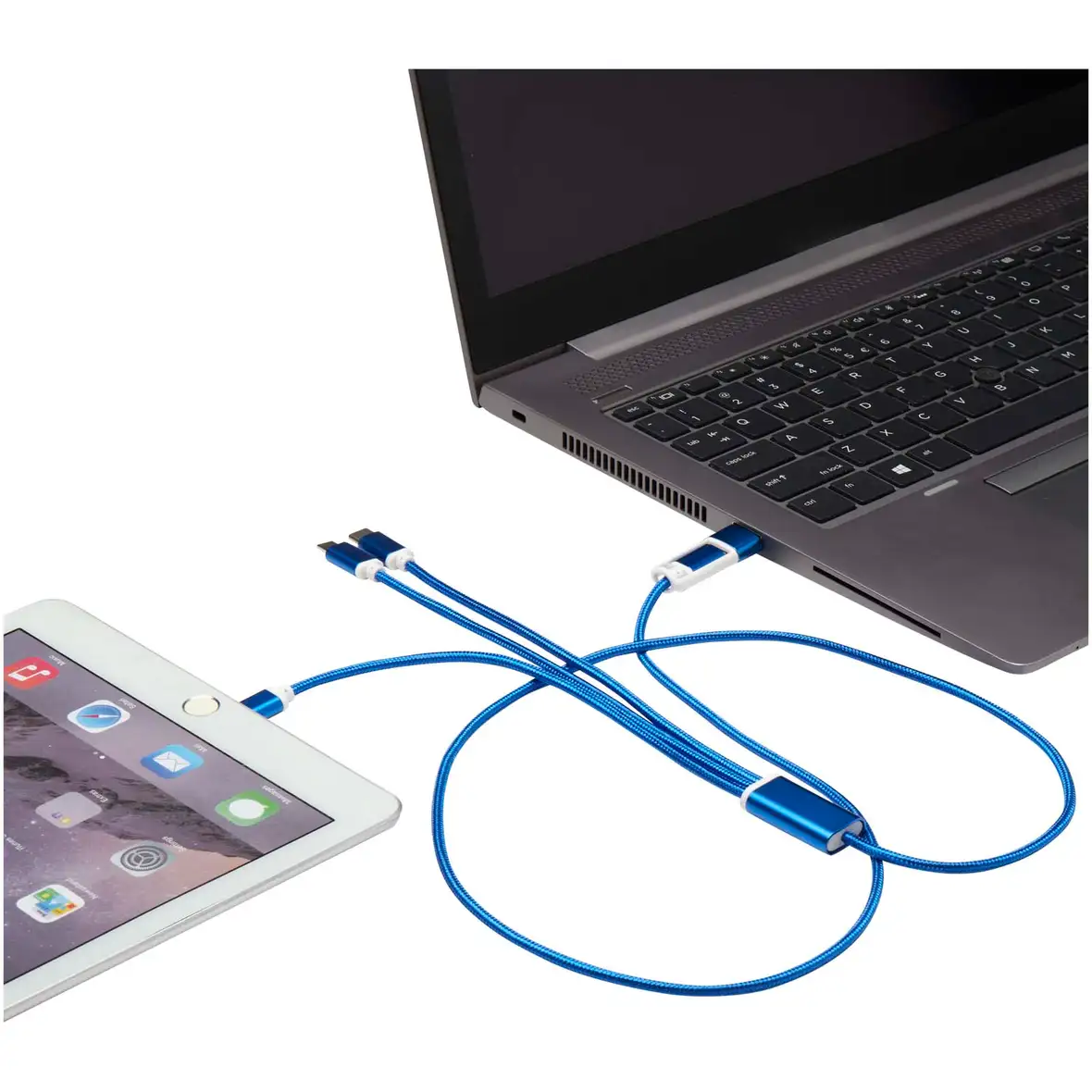 5-in-1 Ladekabel aus recyceltem Aluminium – Ansicht 8