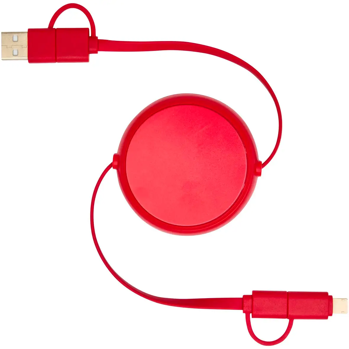 100 cm 5-in-1 Kabel aus recyceltem Kunststoff und Aluminium, einziehbar, für Datenübertragung und 45W Schnellladung – Ansicht 2