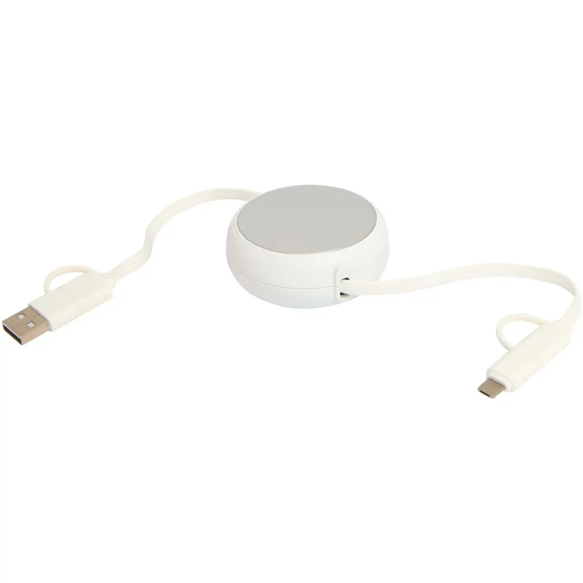 100 cm 5-in-1 Kabel aus recyceltem Kunststoff und Aluminium, einziehbar, für Datenübertragung und 45W Schnellladung – Ansicht 16