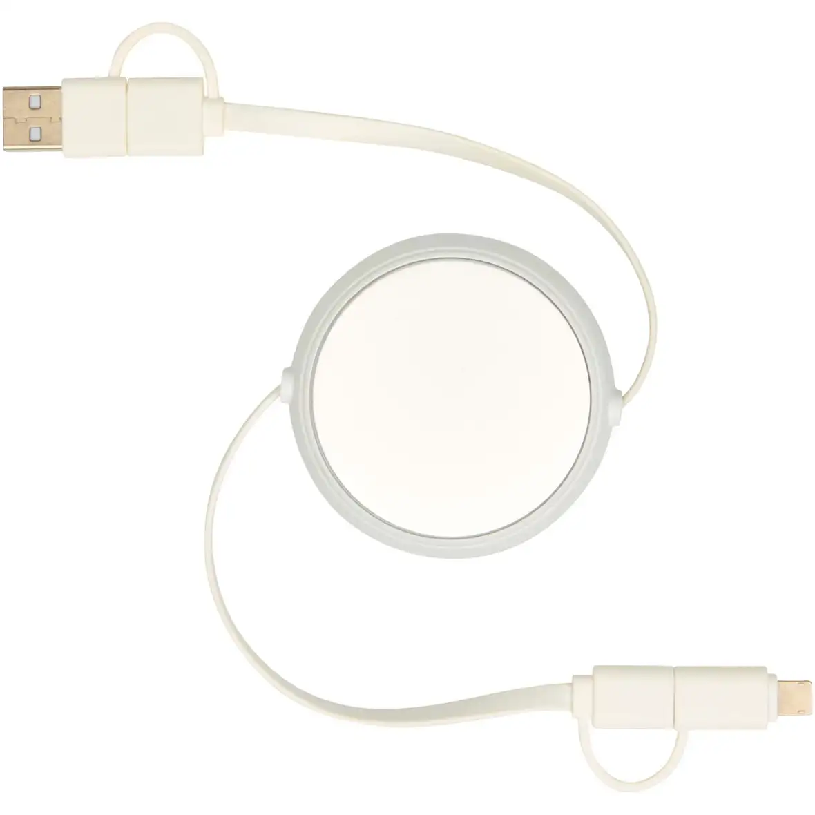 100 cm 5-in-1 Kabel aus recyceltem Kunststoff und Aluminium, einziehbar, für Datenübertragung und 45W Schnellladung – Ansicht 14
