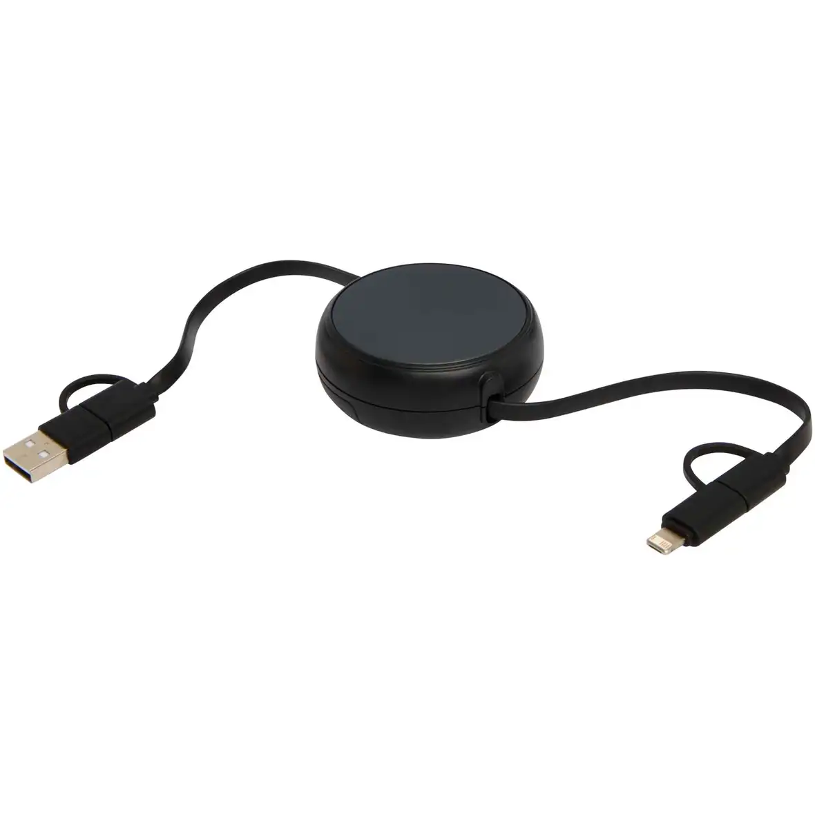 100 cm 5-in-1 Kabel aus recyceltem Kunststoff und Aluminium, einziehbar, für Datenübertragung und 45W Schnellladung – Ansicht 22