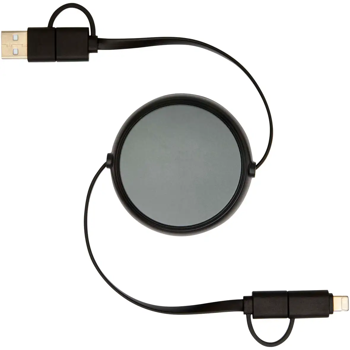 100 cm 5-in-1 Kabel aus recyceltem Kunststoff und Aluminium, einziehbar, für Datenübertragung und 45W Schnellladung – Ansicht 20