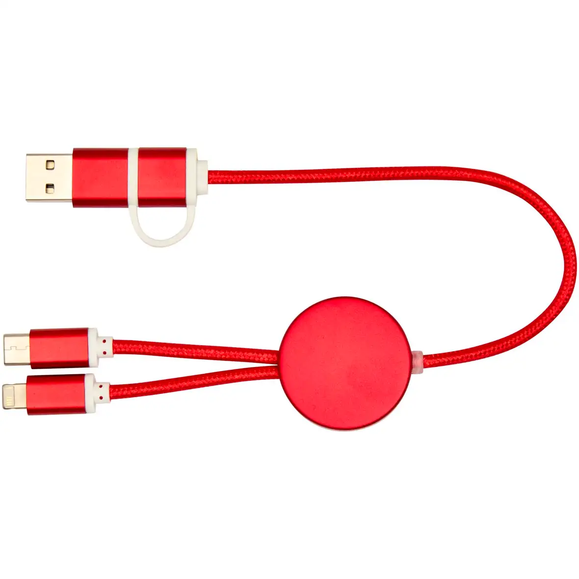 30 cm 5-in-1 Kabel aus recyceltem Kunststoff für Datenübertragung und 27W Schnellladung – Ansicht 2