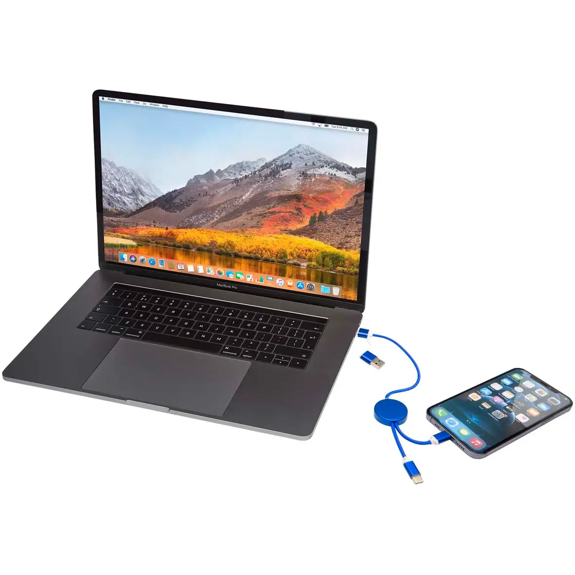 30 cm 5-in-1 Kabel aus recyceltem Kunststoff für Datenübertragung und 27W Schnellladung – Ansicht 12