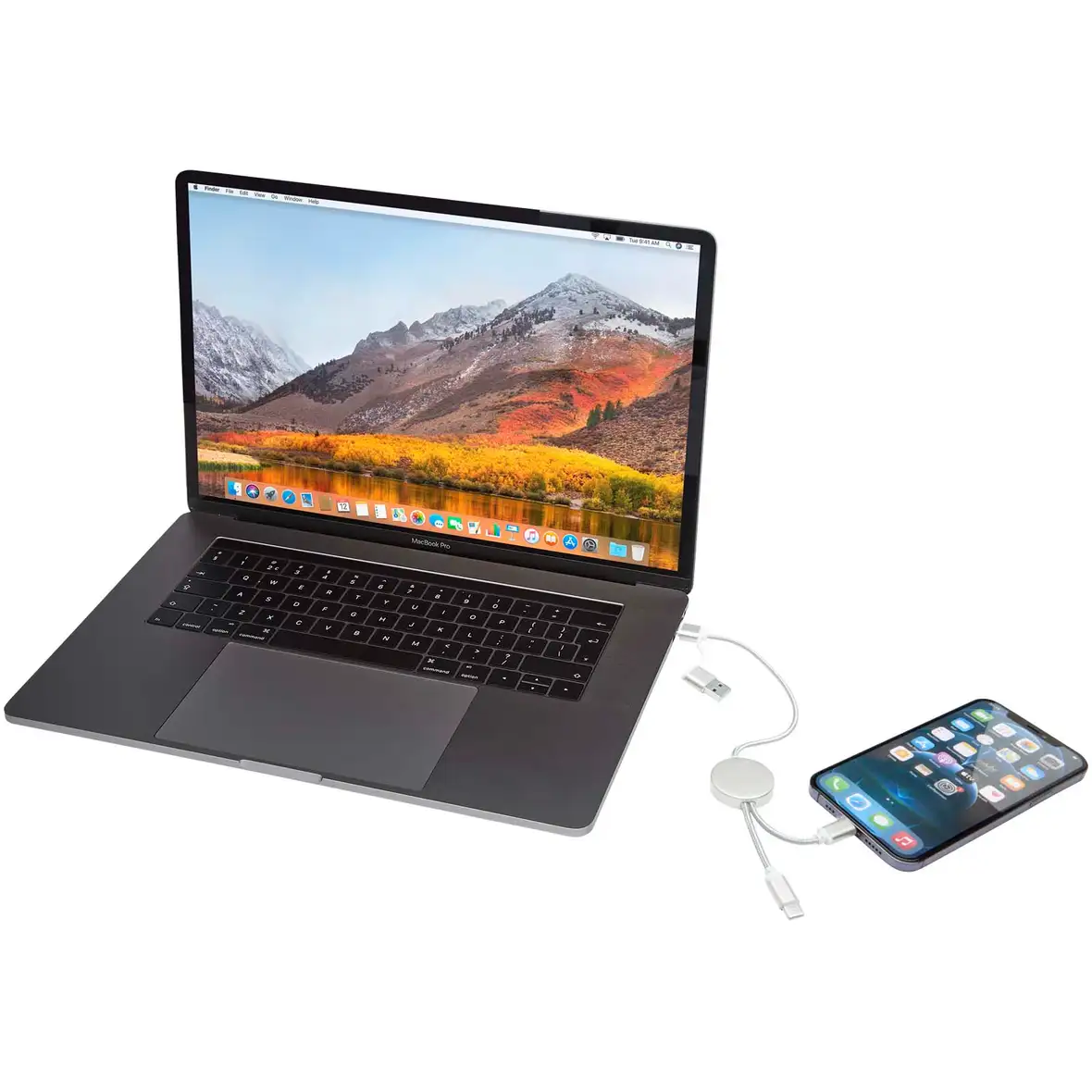 30 cm 5-in-1 Kabel aus recyceltem Kunststoff für Datenübertragung und 27W Schnellladung – Ansicht 18