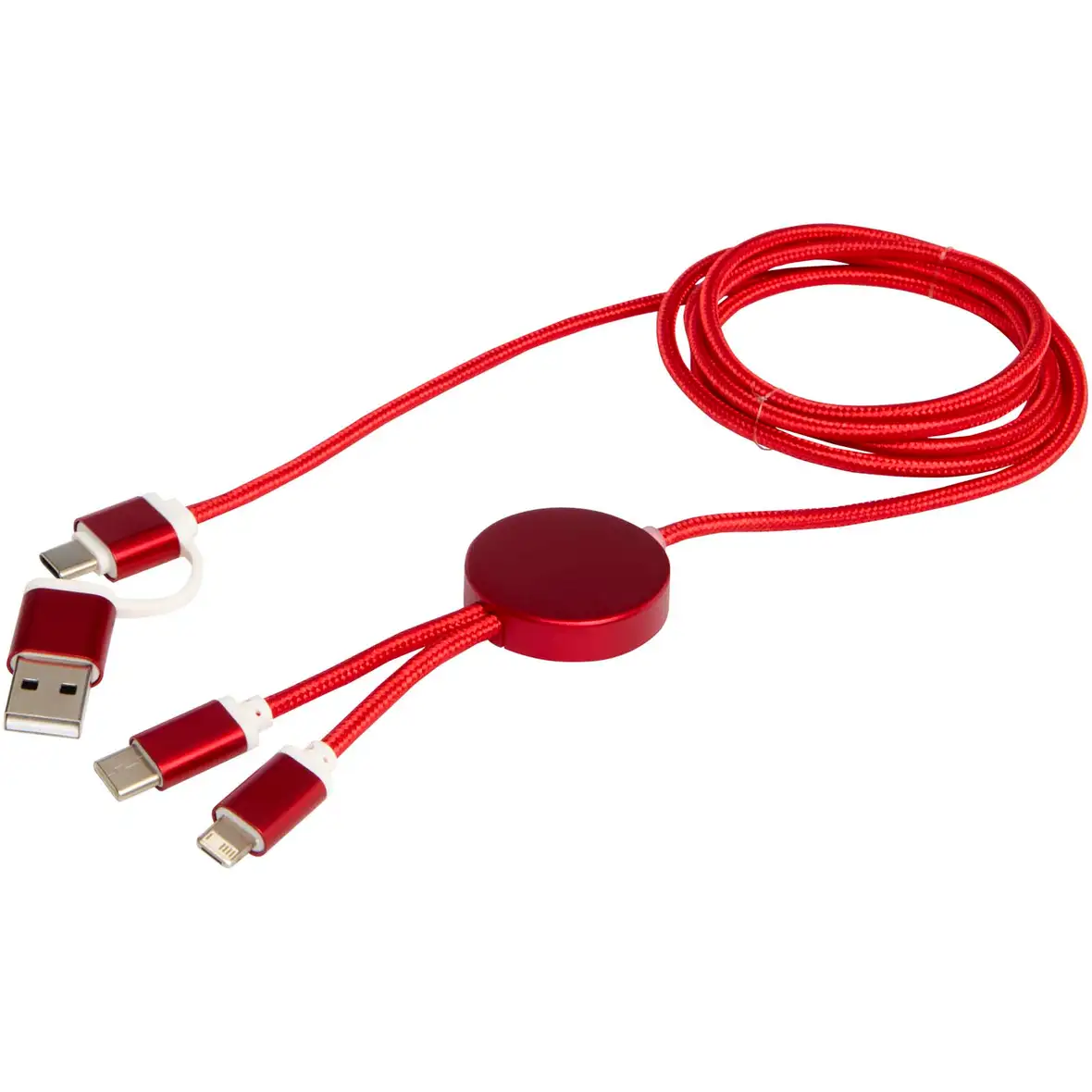 150 cm 5-in-1 Kabel aus recyceltem Kunststoff für Datenübertragung und 27W Schnellladung – Ansicht 5
