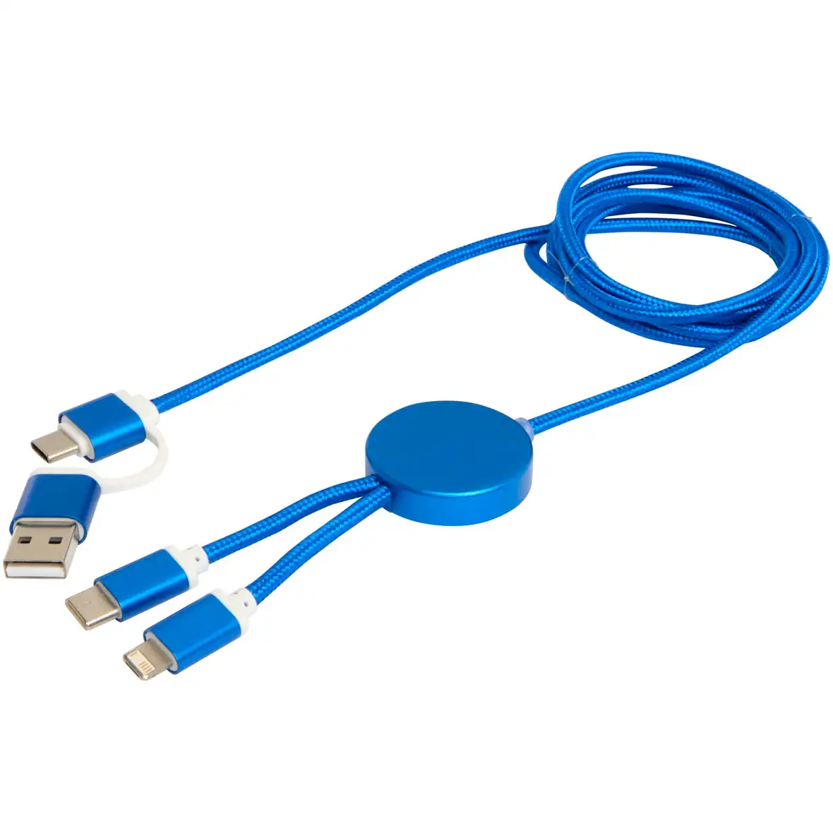 150 cm 5-in-1 Kabel aus recyceltem Kunststoff für Datenübertragung und 27W Schnellladung – Ansicht 11