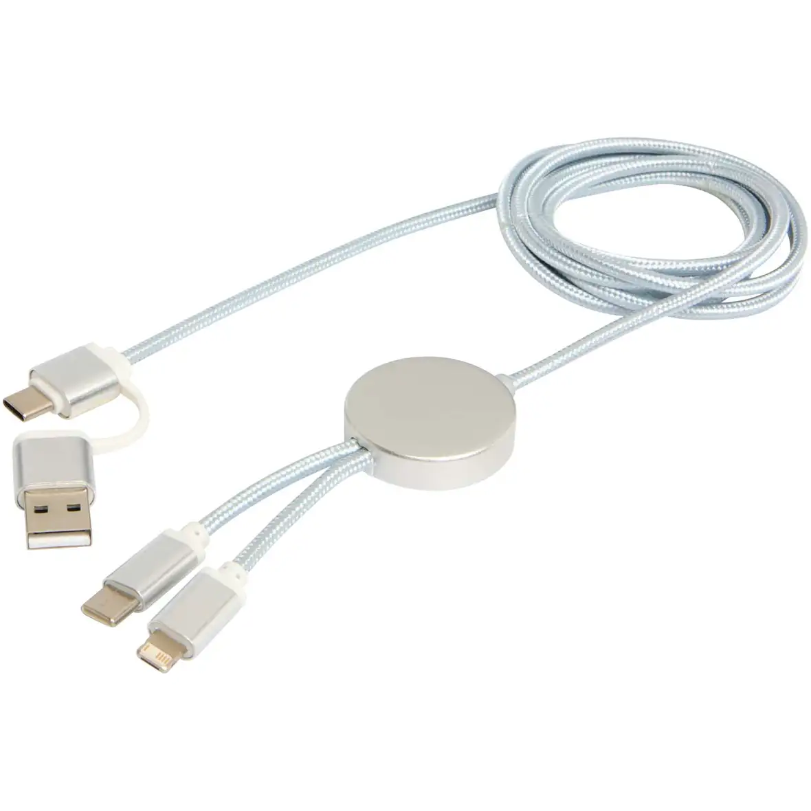 150 cm 5-in-1 Kabel aus recyceltem Kunststoff für Datenübertragung und 27W Schnellladung – Ansicht 17