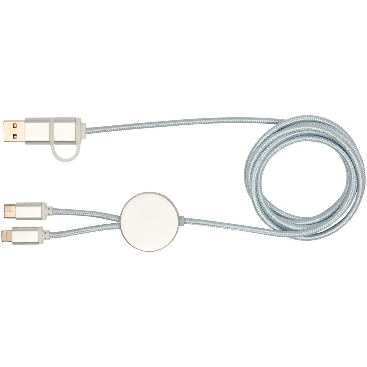 150 cm 5-in-1 Kabel aus recyceltem Kunststoff für Datenübertragung und 27W Schnellladung – Ansicht 14