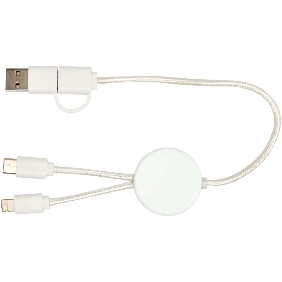 30 cm 5-in-1 Kabel aus recyceltem Kunststoff für Datenübertragung und 27W Schnellladung – Ansicht 3