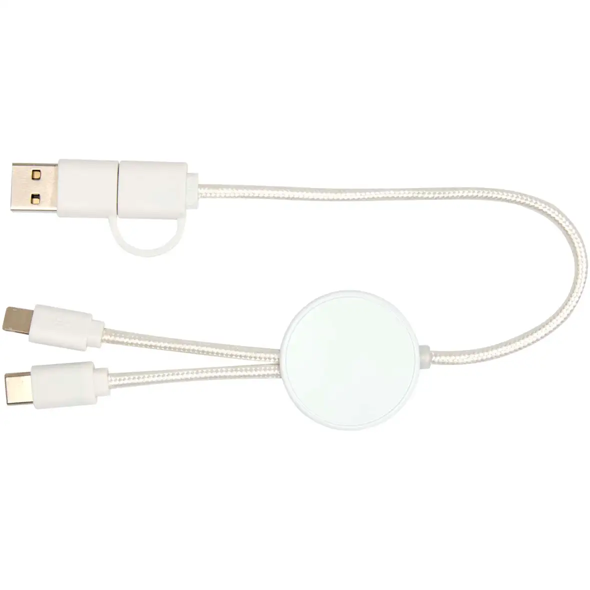 30 cm 5-in-1 Kabel aus recyceltem Kunststoff für Datenübertragung und 27W Schnellladung – Ansicht 2