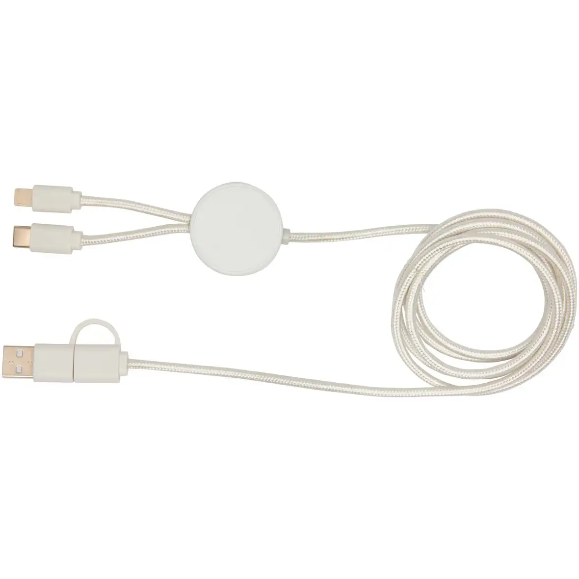 150 cm 5-in-1 Kabel aus recyceltem Kunststoff für Datenübertragung und 27W Schnellladung – Ansicht 3