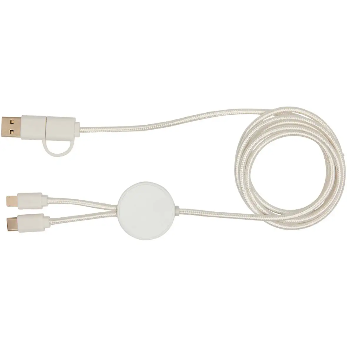 150 cm 5-in-1 Kabel aus recyceltem Kunststoff für Datenübertragung und 27W Schnellladung – Ansicht 2