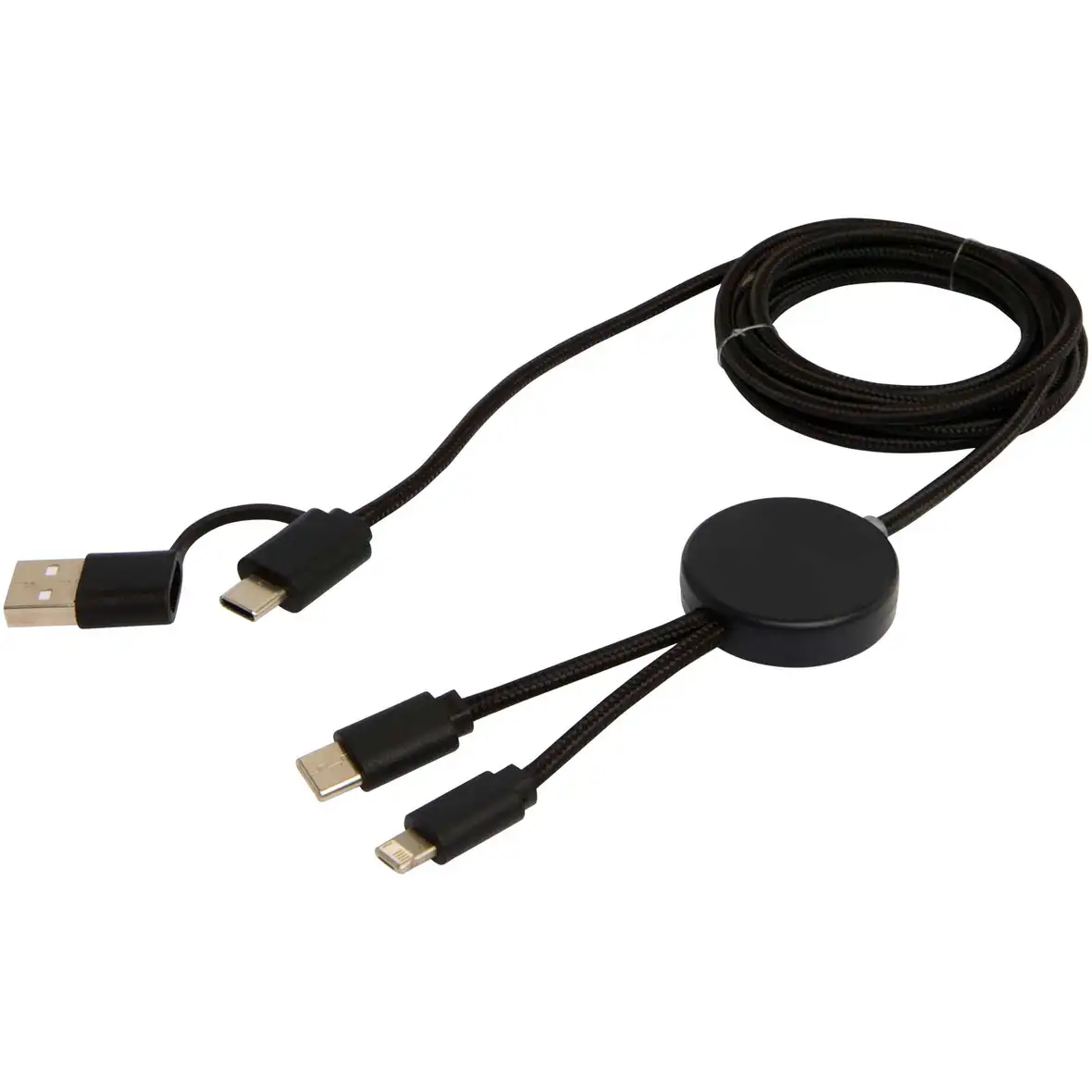 150 cm 5-in-1 Kabel aus recyceltem Kunststoff für Datenübertragung und 27W Schnellladung – Ansicht 11