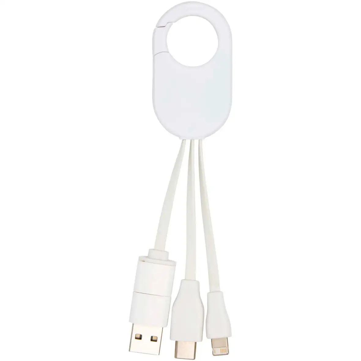 4-in-1 Ladekabel aus recyceltem Kunststoff – Ansicht 3