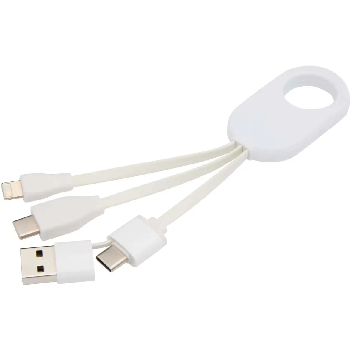 4-in-1 Ladekabel aus recyceltem Kunststoff – Ansicht 4