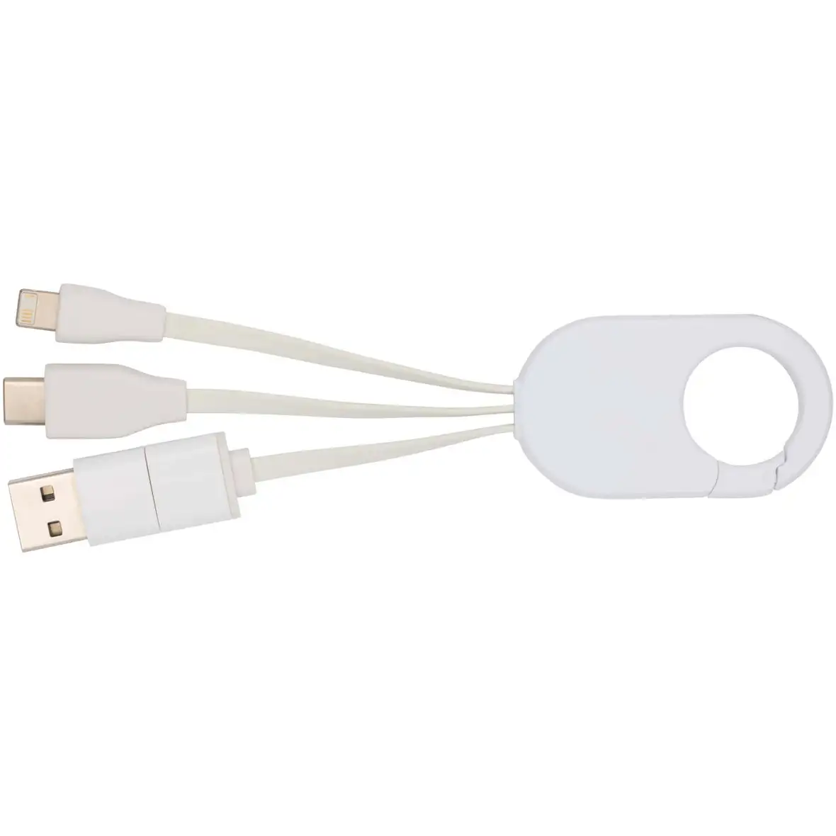 4-in-1 Ladekabel aus recyceltem Kunststoff – Ansicht 2