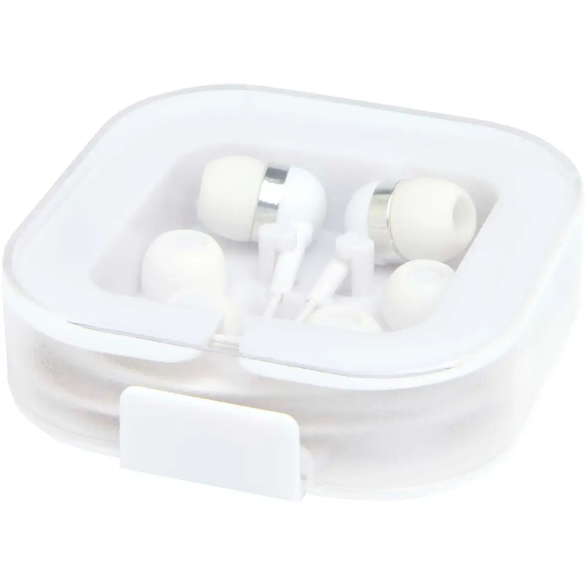 Kabelgebundenes Headset Typ-C mit Aufbewahrungsbox aus recyceltem Kunststoff – Ansicht 4