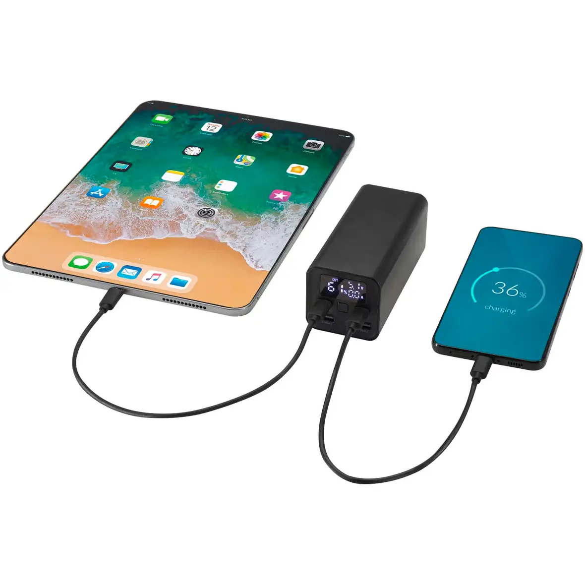 70 W 20.000 mAh Laptop Powerbank aus recyceltem Aluminium – Ansicht 6