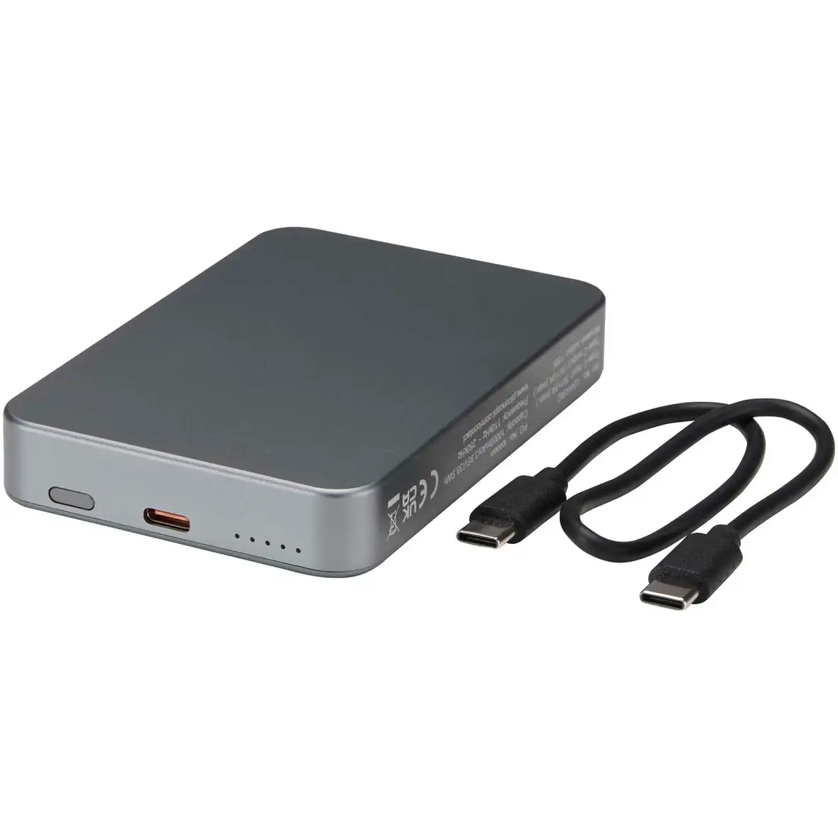 10.000 mAh RCS Powerbank aus recyceltem Aluminium mit Magnetfunktion – Ansicht 9