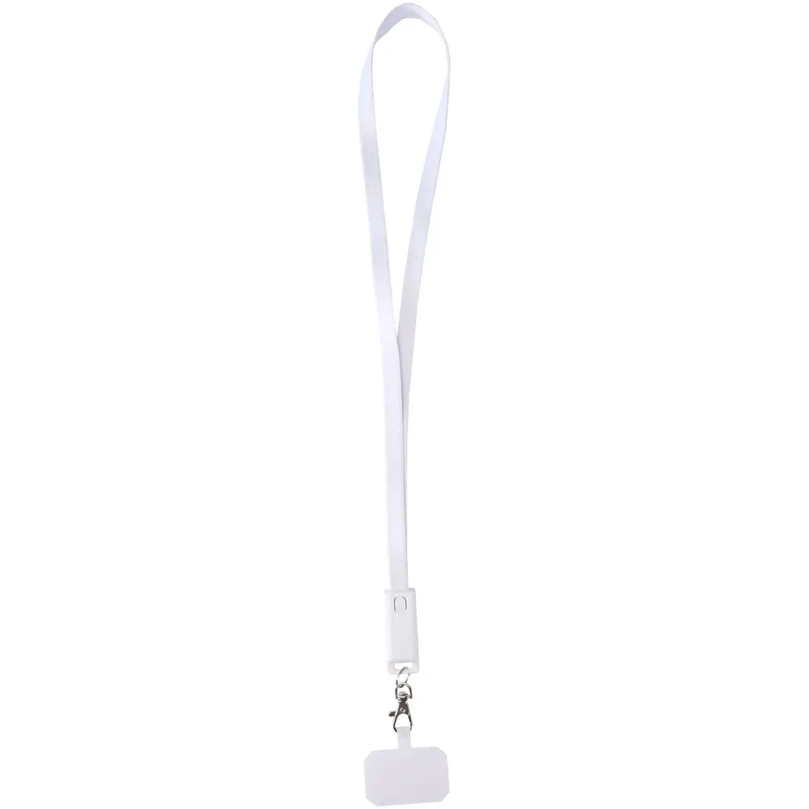 5 in 1 Lanyard Kabel aus recyceltem Kunststoff für Smartphones mit Datensynchronisierung und 65 W Schnellladung – Ansicht 1