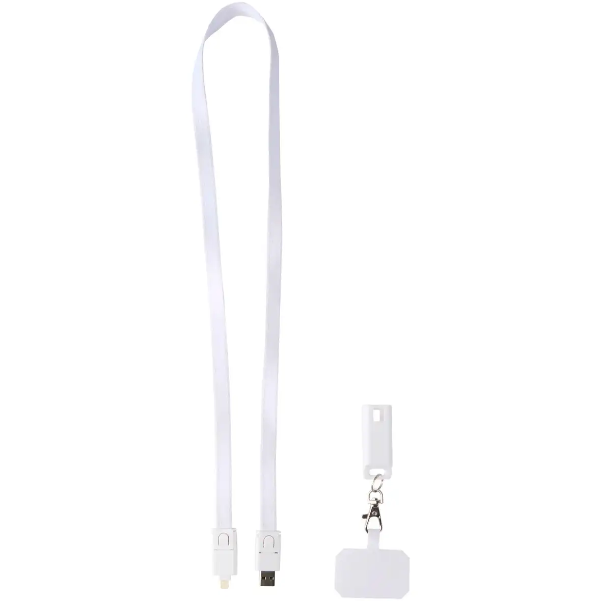 5 in 1 Lanyard Kabel aus recyceltem Kunststoff für Smartphones mit Datensynchronisierung und 65 W Schnellladung – Ansicht 4