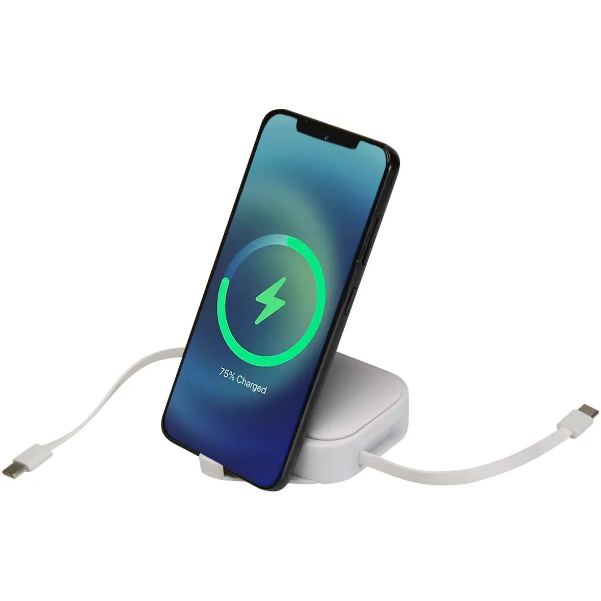 Aufrollbares 5 in 1 Kabel aus Recyclingmaterial mit Datensynchronisierung und 100 W Schnellladefunktion – Ansicht 5