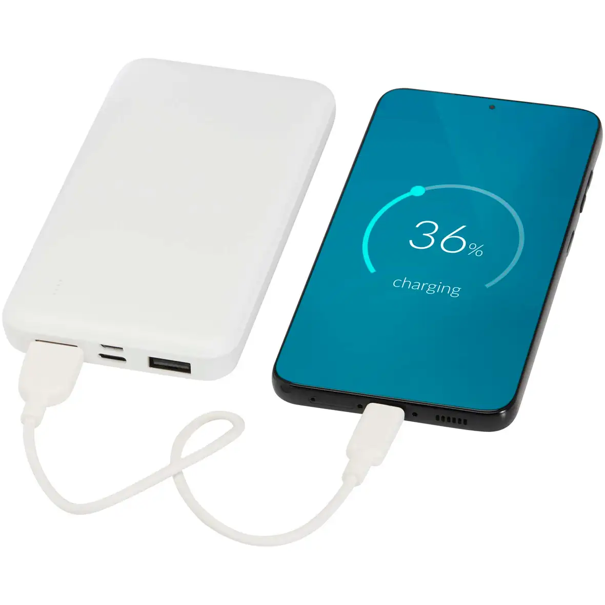 10 W 10.000 mAh Powerbank aus recyceltem Kunststoff – Ansicht 5