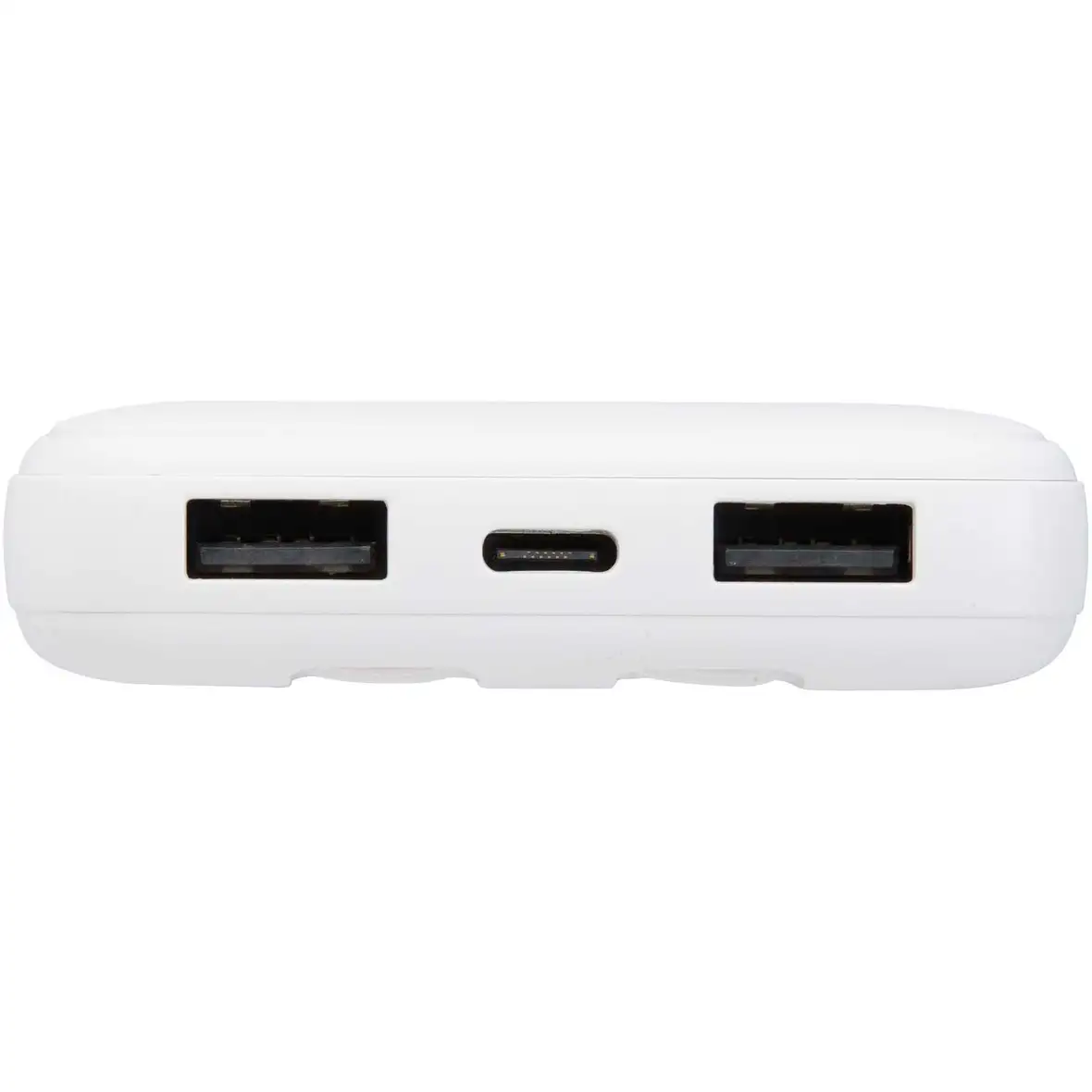 10 W 10.000 mAh Powerbank aus recyceltem Kunststoff mit 2 integrierten Kabeln – Ansicht 6