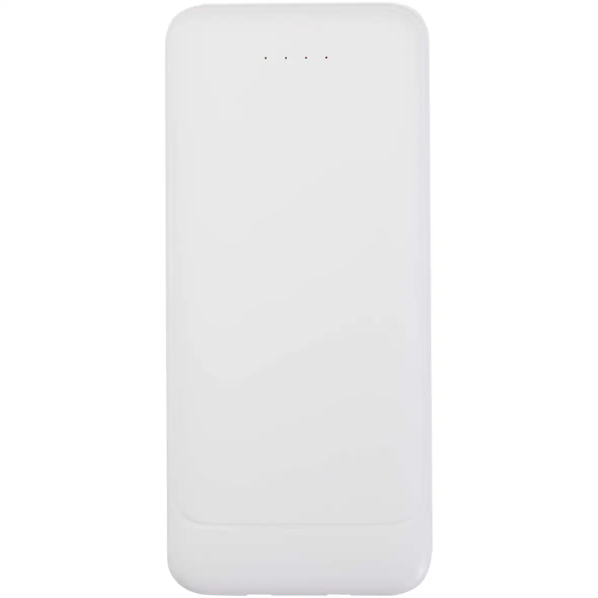 10 W 10.000 mAh Powerbank aus recyceltem Kunststoff mit 2 integrierten Kabeln – Ansicht 2