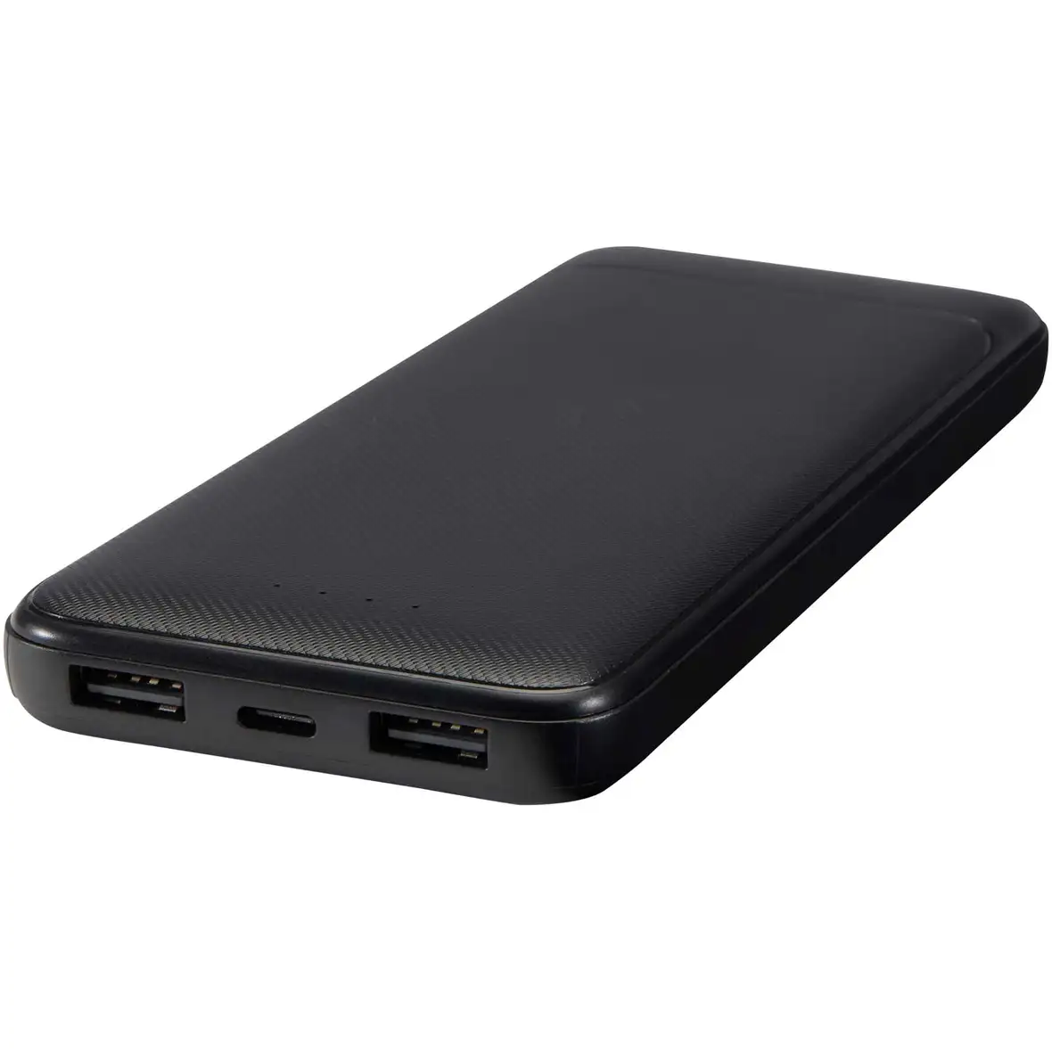 10 W 10.000 mAh Powerbank aus recyceltem Kunststoff mit 2 integrierten Kabeln – Ansicht 10